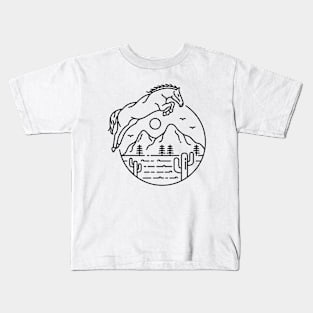 The Desert Horse (White) Kids T-Shirt